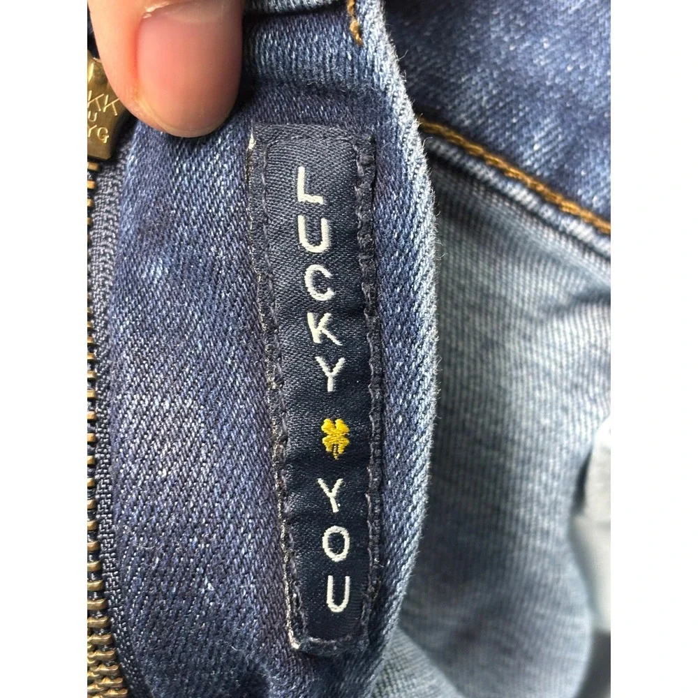 Lucky Brand 121 Slim Mens Blue Denim Jeans 38x30‎ Medium Wash Stretch Coolmax